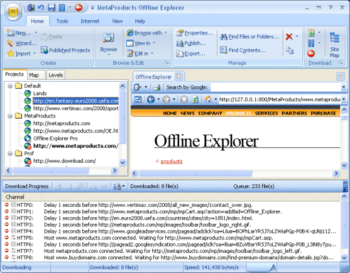 Offline Explorer screenshot