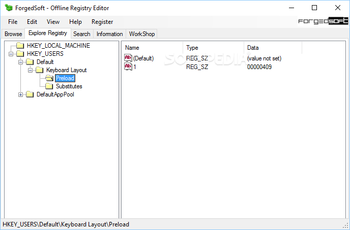 Offline Registry Editor screenshot 2