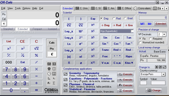 Oficalc screenshot