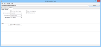 OFX2CSV screenshot 3