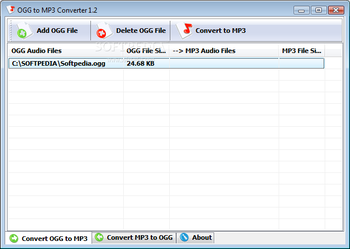 OGG to MP3 Converter screenshot