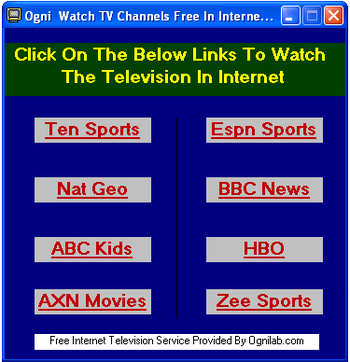 Ogni Internet Live TV Watch Free screenshot