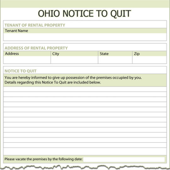 Ohio Notice To Quit screenshot