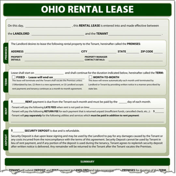Ohio Rental Lease screenshot