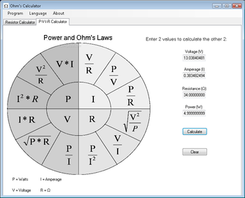 Ohm's Calculator screenshot 2