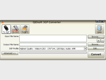 OJOsoft 3GP Converter screenshot