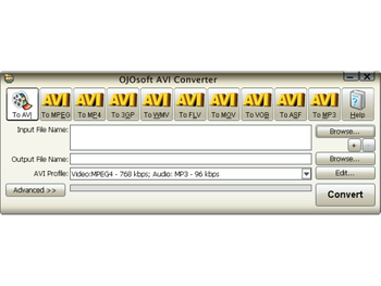 OJOsoft AVI Converter screenshot