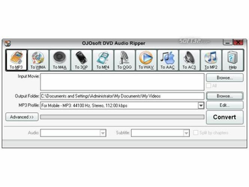 OJOsoft DVD Audio Ripper screenshot 2