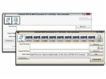 OJOsoft DVD MP4 Converter Suite screenshot 2