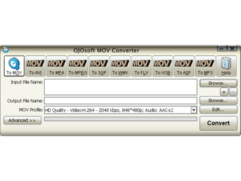 OJOsoft MOV Converter screenshot