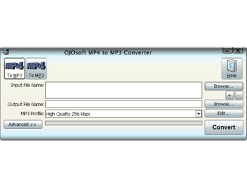 OJOsoft MP4 to MP3 Converter screenshot
