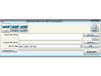 OJOsoft WAV to MP3 Converter screenshot