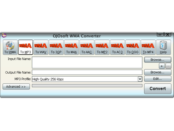 OJOsoft WMA Converter screenshot