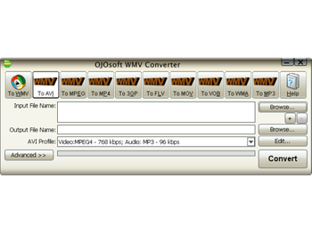 OJOsoft WMV Converter screenshot