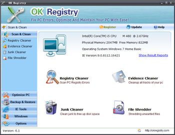 Ok Registry screenshot