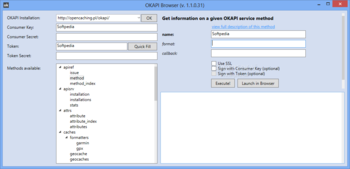 OKAPI Browser screenshot