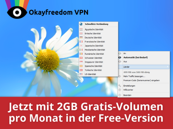 OkayFreedom VPN screenshot