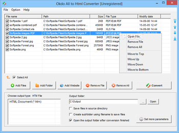 Okdo All to Html Converter screenshot