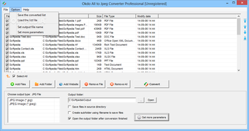 Okdo All to Jpeg Converter Professional screenshot 2