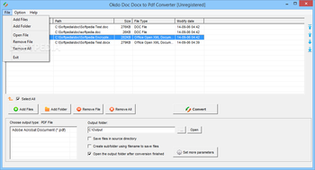 Okdo Doc Docx to Pdf Converter screenshot 2