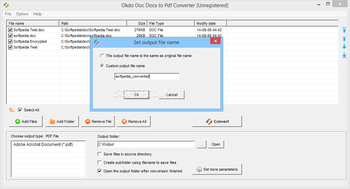 Okdo Doc Docx to Pdf Converter screenshot 4