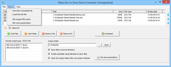 Okdo Doc to Docx Docm Converter screenshot 2