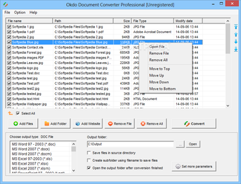 Okdo Document Converter Professional screenshot