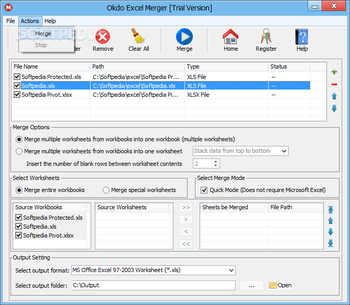 Okdo Excel Merger screenshot 3