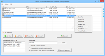 Okdo Excel to PowerPoint Converter screenshot