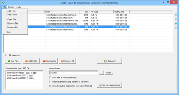 Okdo Excel to PowerPoint Converter screenshot 2