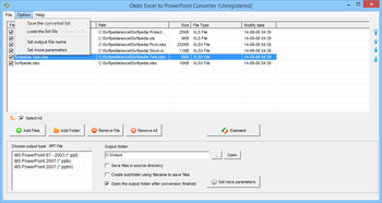 Okdo Excel to PowerPoint Converter screenshot 3