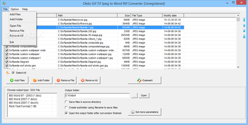 Okdo Gif Tif Jpeg to Word Rtf Converter screenshot 2