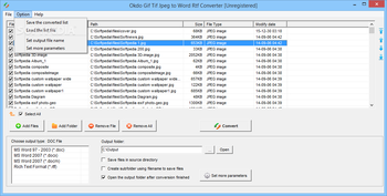 Okdo Gif Tif Jpeg to Word Rtf Converter screenshot 3
