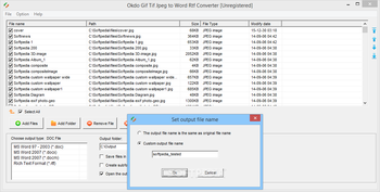 Okdo Gif Tif Jpeg to Word Rtf Converter screenshot 4