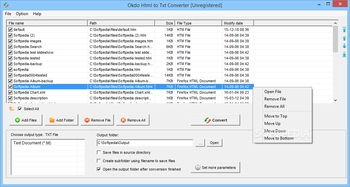 Okdo Html to Txt Converter screenshot