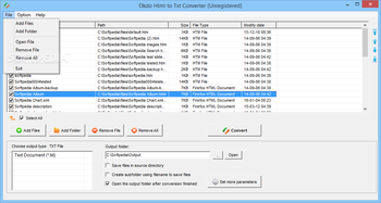 Okdo Html to Txt Converter screenshot 2