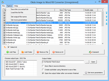 Okdo Image to Word Rtf Converter screenshot 2