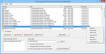 Okdo Jpeg Jp2 J2k Pcx to Pdf Converter screenshot