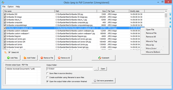 Okdo Jpeg to Pdf Converter screenshot