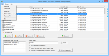 Okdo Pdf to Doc Docx Converter screenshot 2