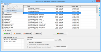 Okdo Pdf to Doc Docx Converter screenshot 3