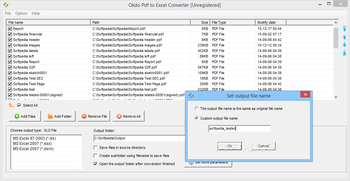 Okdo Pdf to Excel Converter screenshot 4
