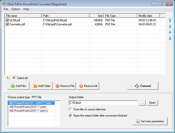 Okdo Pdf to PowerPoint Converter screenshot 2