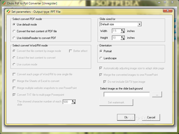 Okdo Pdf to Ppt Converter screenshot 2