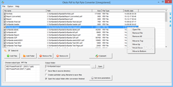 Okdo Pdf to Ppt Pptx Converter screenshot