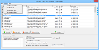 Okdo Pdf to Ppt Pptx Converter screenshot 3