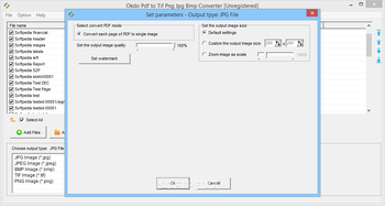 Okdo Pdf to Tif Png Jpg Bmp Converter screenshot 5