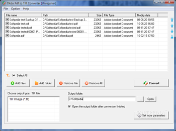 Okdo Pdf to Tiff Converter screenshot