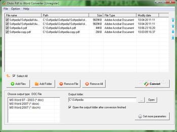 Okdo Pdf to Word Converter screenshot