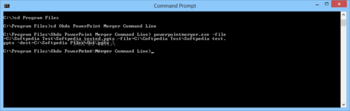 Okdo PowerPoint Merger Command Line screenshot